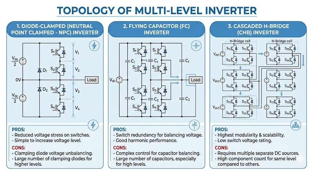 ภาพประกอบ ตอนที่ 2: การแปลง DC เป็น AC – Topology ของวงจรและพัฒนาการ